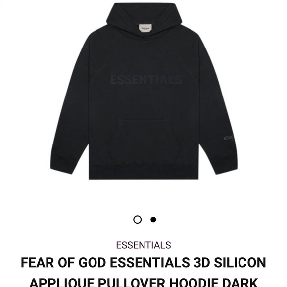 Fear of God ESSENTIALS black hoodie xs - Picture 5 of 5